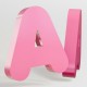 Lettre creuse en aluminium