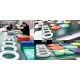 Lettres en aluminium creuses avec montage sur plaque de Dibond