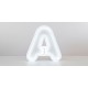 Lettres en aluminium + méthacrylate lumineux