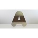 Lettres en aluminium + méthacrylate lumineux