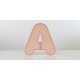 Lettres en relief en bois rétroéclairées