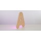 Lettres en relief en bois rétroéclairées