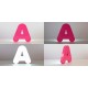 Lettre creuse en aluminium