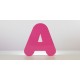 Lettre creuse en aluminium