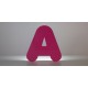 Lettre creuse en aluminium