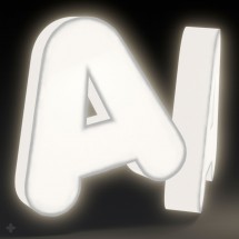 Lettre en plexiglas avec lumière