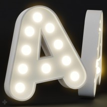 Lettres géantes avec lumières pour mariage