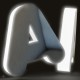 Letras oro espejo + metacrilato iluminado