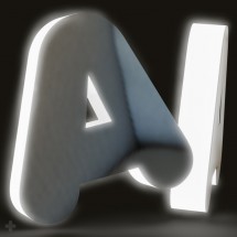 Lettres lumineuses en plexiglass miroir