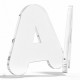 Lettres en plexiglas en relief