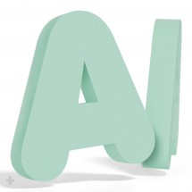 Lettres polystyrène compactes en relief