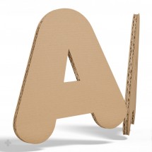 Lettres en carton