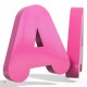 Lettre creuse en aluminium