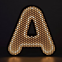 Lettres boîtiers LED avec face perforée