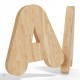 Lettres en bois de chêne découpées
