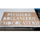 Lettres en PVC pour pâtisserie et boulangerie avec gabarit d'installation