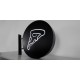 Enseigne drapeau ronde dibond led