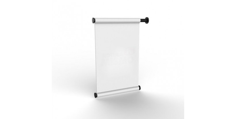 Kakémono enseigne avec une potence inox