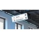 Signalisation lumineuse au plafond