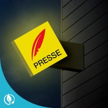 Enseigne drapeau Presse