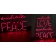 Neon Inhale Love Exhale Peace