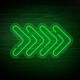 Neon Indicateur de fleche