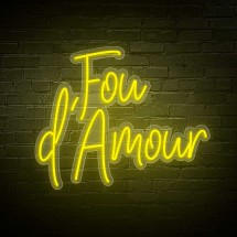 Néon de marriage Fou d'Amour