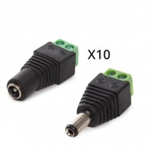 Pack IP65 connecteur (10) femelle et mâle