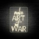 Néon lettres MAKE ART NOT WAR