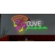 Neon Love pizza