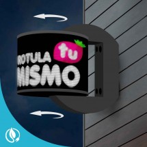 Enseigne lumineuse rotative programmable