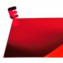 Plexiglass miroir rouge