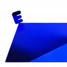 Plexiglass miroir bleu