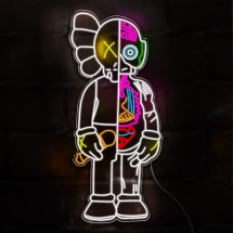 Enseigne Néon LED KAWS Personnalisable – Décoration Murale Animée