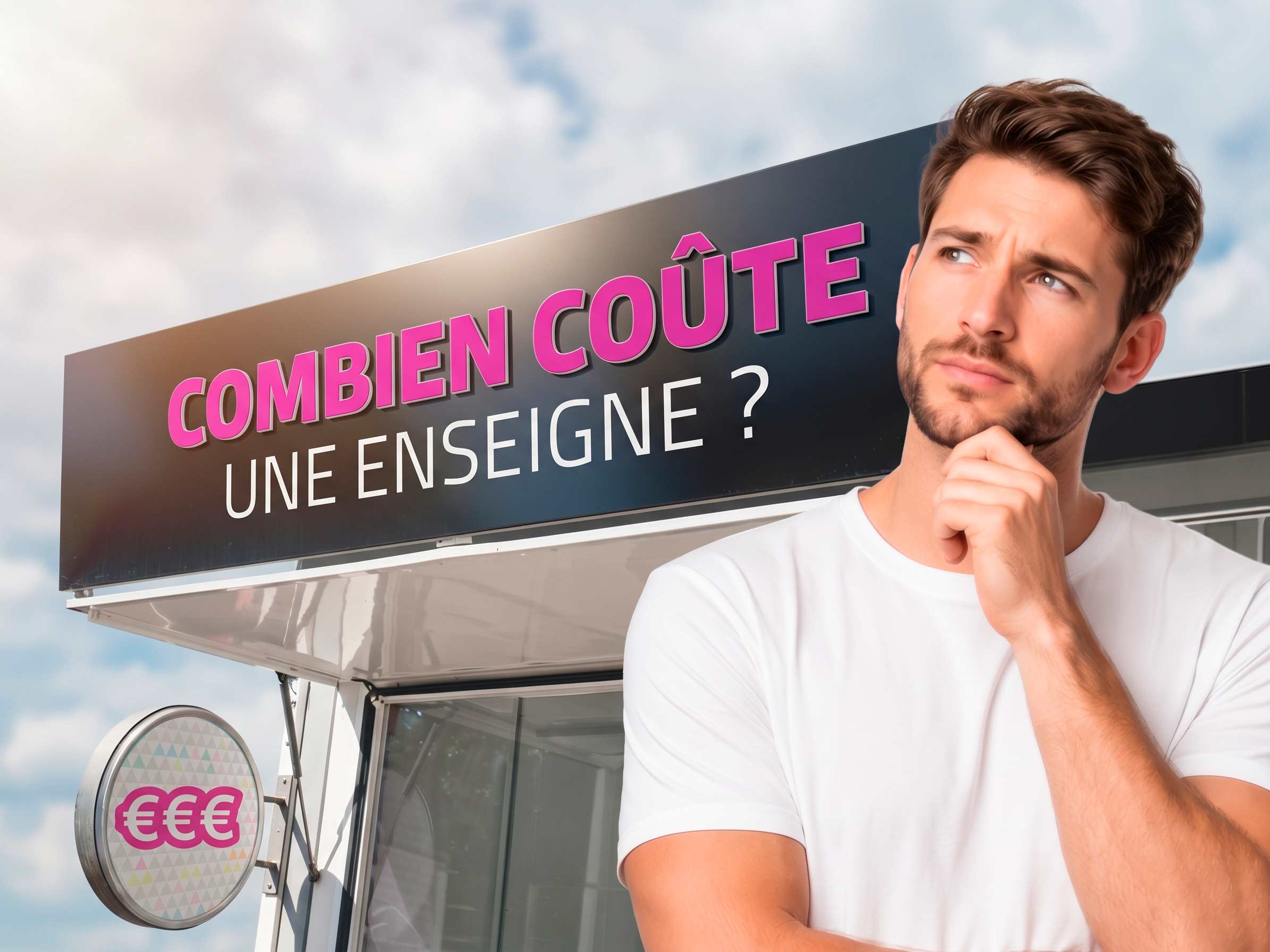 Combien coûte une enseigne de magasin ? Prix réels par type